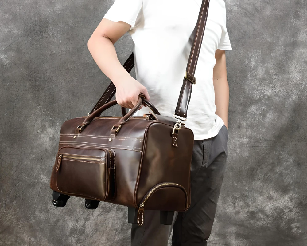 two wheeled luggage