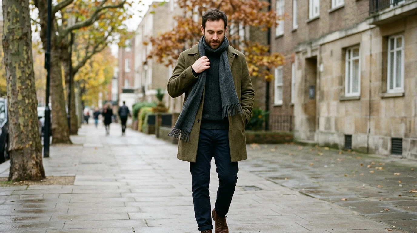 Armani Exchange Men’s Scarf: 3 Easy Ways to Wear It
