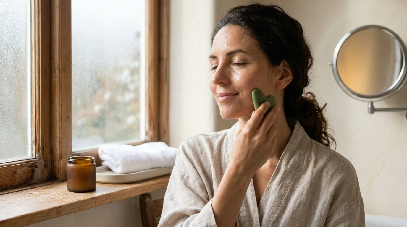 A Gentle Gua Sha Face Ritual for Quiet Moments