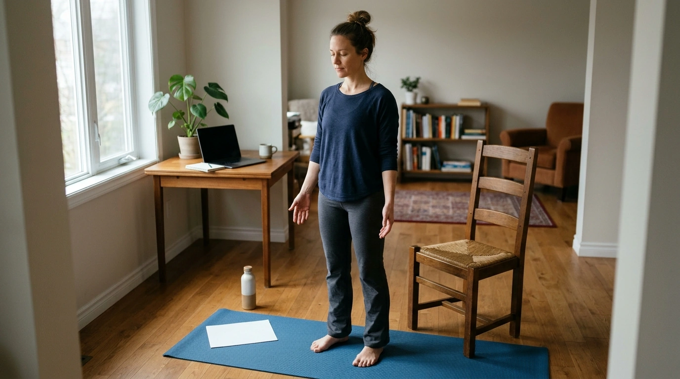 A Gentle Grounding Yoga Routine for Busy Days