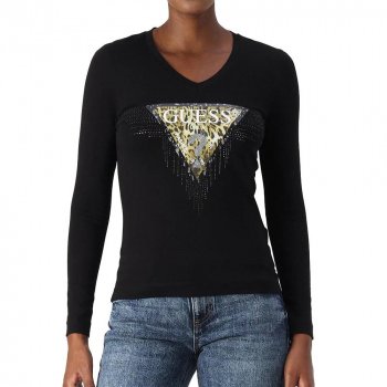 How to Style a Guess Women's Printed Long-Sleeve Tee